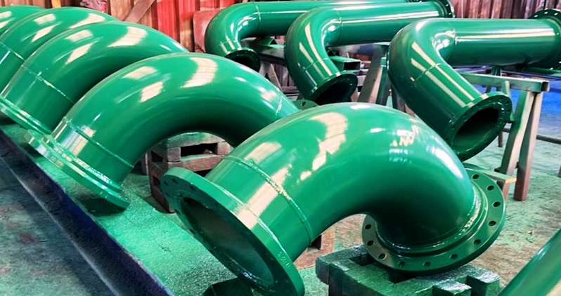 Estructura industrial fabricada y pintada por Serein Group